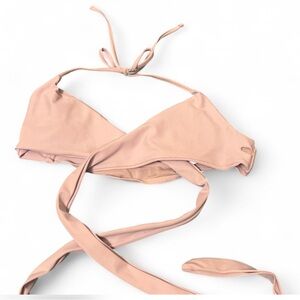 SHEIN White Crossbody Bikini Top
